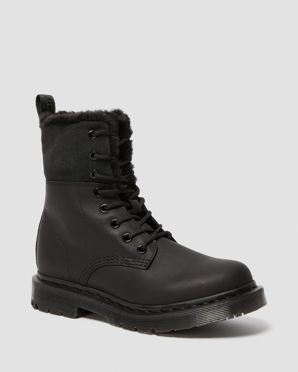 Dr Martens 1460 Dm'S Wintergrip Faux Fur Lined Zimné Topánky Damske ( Čierne ) SK 289-EAIMPF